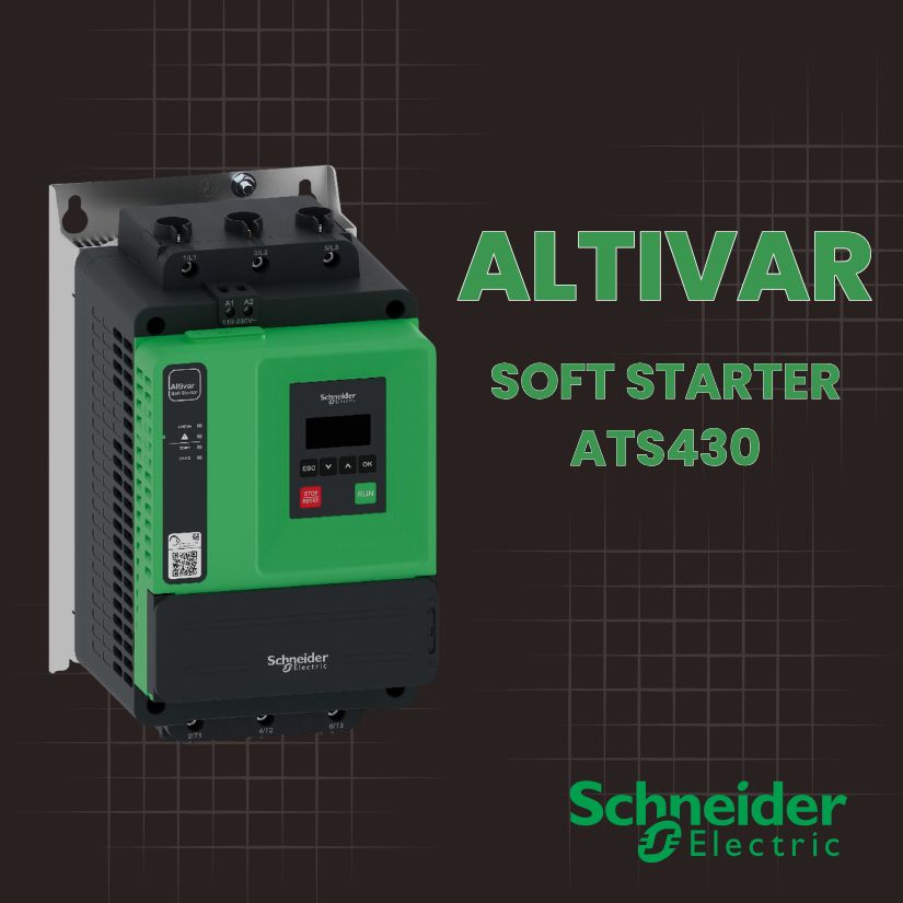 Kāpēc asinhrono elektromotoru vadībai izvēlēties jaunos Altivar ATS430 softstarterus