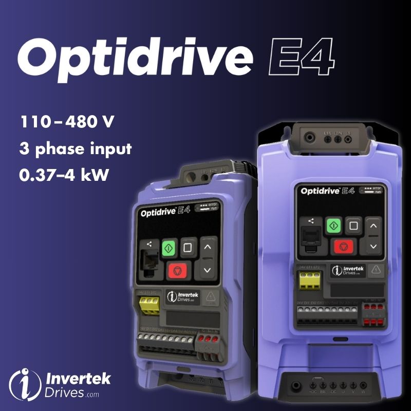 Iepazīstinām ar Invertek Optidrive E4 frekvenču pārveidotāju