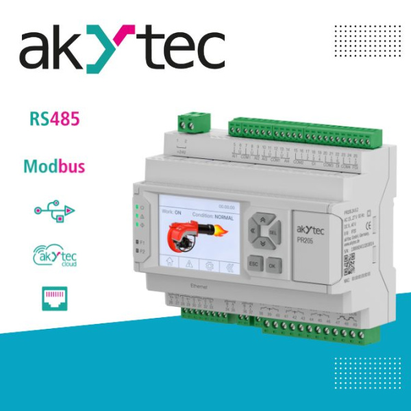 Akytec PR205: Kompakts programmējamais relejs ar Ethernet, RS485 un LCD displeju
