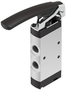 Pneumatic and hand-operated valves