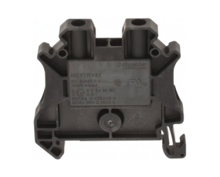 Проходная клемма, 4mm2, 32A, черный, NSYTRV42BK Schneider Electric main