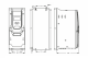 Variable frequency drive, Optidrive P2, 18.5 KW, 3 PH in, 3 PH out, 39A, 380-480V, EMC Filter, Brake Chopper, TFT Display, IP55, Invertek Drives, ODP-2-44185-3KF4N-TN alt_view_2