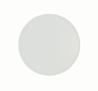 Button plate, flush, white
