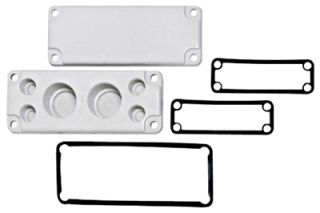 Plastic gland plate size 1, blind gland plate