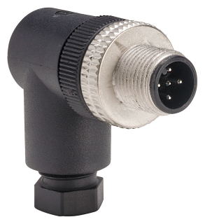 Male, M12, 5 pin, elbowed connector, cable gland Pg 7, XZCC12MCM50B main