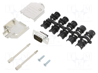 L17DTZK09+L717DE09PST AMPHENOL D-Sub 9-pin screw terminal DTZK-09MSSC Amphenol main