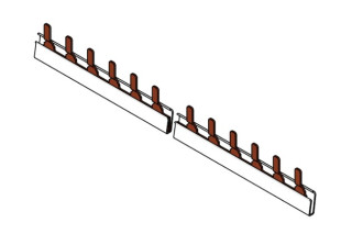Busbar 1-pole, N+1/1MW RCBO, 10mmý, 1m, grey, for AI, BS990071--, Schrack Technik