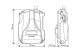 MyALARM2 - basic version, relay, clamps, blue color, MY2B-R-0-M-B Seneca alt_view_2