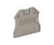 Cover plate, Linergy TR, 2 points, 2.2mm width, for screw terminals NSY TRV22,TRV42,TRV, grey, Set of 50 alt_view_2