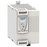Regulated switch power supply, modicon power supply, 1 or 2 phase, 100 to 500V, 24V, 10A main