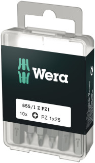 855/1 Z DIY bits, PZ 1 x 25 mm, 10 pieces, 05072403001 Wera main