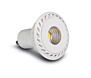 COB LED GU10, 6W, 3000K, 380lm, 60°, 230V