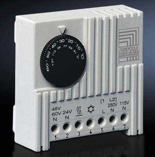 SK Enclosure internal thermostat, 24 V, 48 V, 60 V, 115 V, 230 V, 1~, 3110000 Rittal main