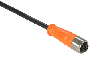Pre wired connectors XZ, straight female, M12, 4 pins, cable PVC 10 m, XZCPA1141L10