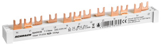 Busbar, 1xRCCB N+3, 1xMCB N+3, 2xMCB N+1, 12MW, BSA90152 Schrack Technik main