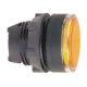 Head for illuminated push button, Harmony XB5, dark grey plastic, orange flush, 22mm, universal LED, push push, unmarked alt_view_2