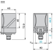 Induktīvais sensors XS8 40x40x70, PBT, Sn20 mm, 12...48 VDC, M12 , XS8C2A1PCM12 Telemecanique alt_view_2