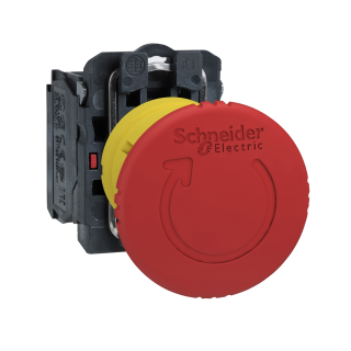 Button set 22mm, NC locking switch, red, XB5AS8442 Schneider Electric main