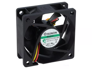 Ventilators: līdzstrāva; aksiāls; 12 V līdzstrāva; 60x60x25 mm; 45,63 m3/h; 31,2 dBA; Vapo; 5200 apgr./min main