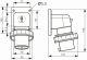 Kontaktdakša uz paneļa, 3P+N+E, 6h, 415V, 16A, IP67, 83859 Schneider Electric alt_view_3