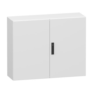 Dubultās vienkāršās tērauda durvis, Spacial CRN, bez montāžas plāksnes, 800x1000x300mm, IP55, IK10, RAL7035 main