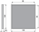 Фотоэлектрический датчик, accessory for sensor, reflector, 100 x 100 mm, XUZC100 alt_view_2