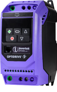 Variable frequency drive, Optidrive E3, 1.5 KW, 1 PH in, 3 PH out, 7A, 200-240V, Internal EMC Filter, IP20, Invertek Drives, ODE-3-120070-1F12 main