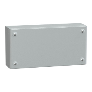 Metal industrial box plain door H200xW300xD80 IP66 IK10 RAL 7035 main