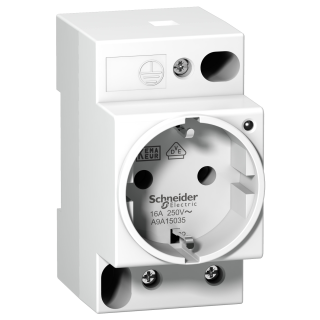 DIN socket iPC-2P+E -16A-250VAC- VDE 0620 -german std-with volt.pres.indic.light main