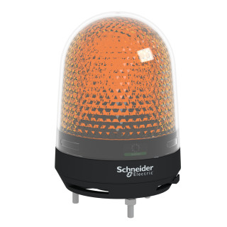 Beacon, Harmony XVR, Illuminated beacon with buzzer, orange, 100mm, 70...90dB, integral LED, 12...24V DC