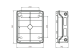 Distribution box 2 rows, transparent doors, IP65, BK080203 Schrack Technik alt_view_2