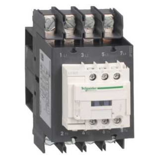 Contactor, TeSys Deca, 4P(4 NO), AC-1, <=440V, 60A, 220VAC 50/60Hz coil, screw clamp terminal main