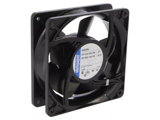 Ventilators: maiņstrāva; aksiāls; 230 V maiņstrāva; 119 x 119 x 38 mm; 160 m3/h; 46 dBA; slīdošs; 2650 apgr./min main