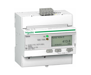 iEM3255 energy meter - CT - Modbus - 1 digital I - 1 digital O - multi-tariff - MID main