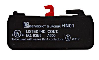 Auxiliary contact front 1NC, 3A for LA2, LA3004-LA3115, LA4