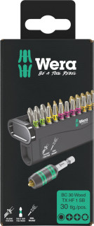Bit-Check 30 Wood TX HF 1 SB, 30 pieces, 05057437001 Wera main