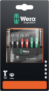 Bit-Check 6 Impaktor 1 SB, 6 pieces, 05073890001 Wera main