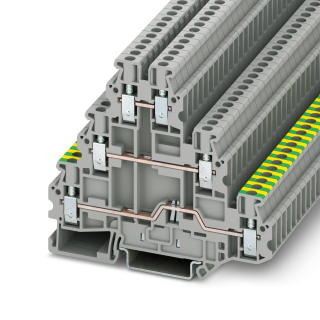 Trīslīmeņu zemējuma spaile UT 2, 5-PE/L/L, 2, 5mm2, 19A, PC3214301 Phoenix Contact main