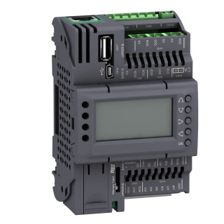 Controller, Modicon M171/M172/M173, performance display 18 IO, Ethernet, Modbus, solid state relay