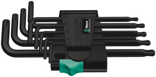967/9 TX 1 L-key set, BlackLaser, 9 pieces, 05024242001 Wera main