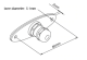 stainless steel mounting flange 8 mm (EE75 and EE33-J temperature probe) HA010207 E + E Elektronik alt_view_2