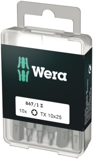 867/1 DIY TORX® bits, TX 10 x 25 mm, 10 pieces, 05072406001 Wera main