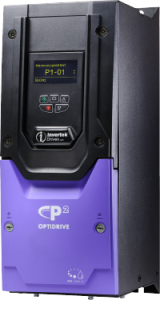 Variable frequency drive, Optidrive P2, 15 KW, 3 PH in, 3 PH out, 30A, 380-480V, EMC Filter, Brake Chopper, TFT Display, IP55, Invertek Drives, ODP-2-44150-3KF4N-TN main