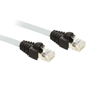 cable for Modbus serial link, Zelio logic, 2 x RJ45, cable 1m main