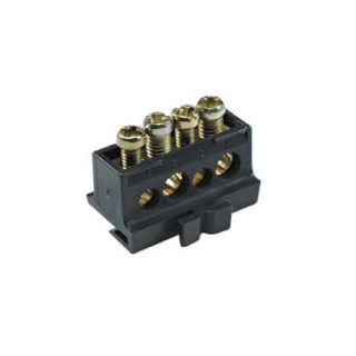 distribution terminal block - 80 A - 4 holes