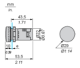 LED lamp yellow, 24 VAC/DC, 22mm, XB7EV05BP Schneider Electric alt_view_2
