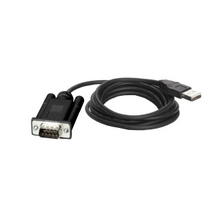 adaptator for PC USB port link, Zelio Logic, cable length 1.8m, 1 male connector main