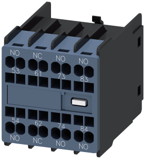 Auxiliary switch 3 NO+1 NC, current paths: 1 NO, 1 NC, 1 NO, 1 NO, 3RH2911-2XA31-0MA0, Siemens main