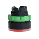 Head for illuminated push button, Harmony XB5, dark grey plastic, red flush, 22mm, universal LED, push push, unmarked alt_view_7