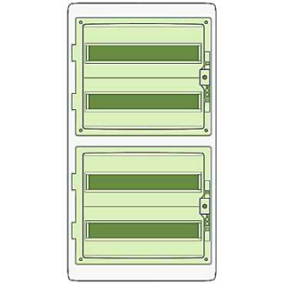 Enclosure for modular device, Mureva Enclosure, 4x18 modules, earth terminal blocks